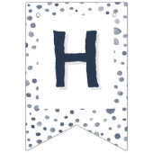 Dusk Confetti Wasserfarbe Dots Jagdflagge Wimpelkette (Zweite Fahne)