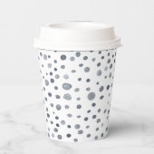 Dusk Confetti Wasserfarbe Dots Paper Cup Pappbecher (Rückseite)