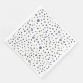 Dusk Confetti Wasserfarbe Dots Papier Napkin Serviette (Ecke)