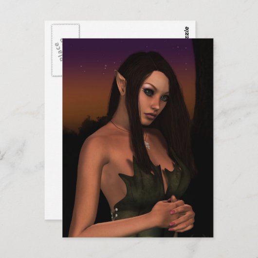 Dusk Elf Postkarte (Vorne/Hinten)