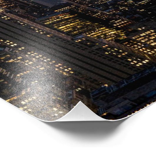 Dusk fällt auf Manhattan - Foto Print (Ecke)