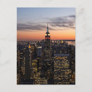 Dusk fällt auf Manhattan - Postkarte