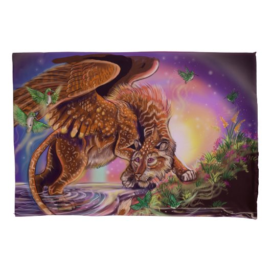 Dusk Hunter Flying Cat Kissenbezug (Vorderseite)