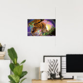 Dusk Hunter Flying Cat Poster (Heimbüro)