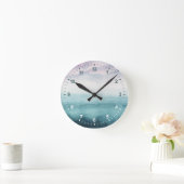 Dusk on the Bay - Watercolor Runde Wanduhr (Zuhause)