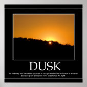 Dusk Poster (Vorne)