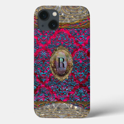 Dusk Ravone Damask Baroque Monogram Case-Mate iPhone Hülle (Rückseite)