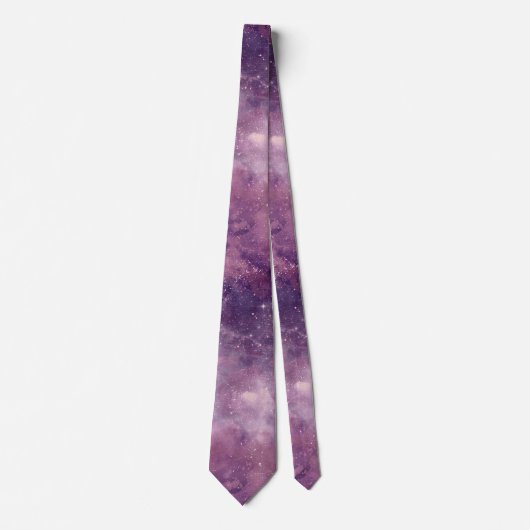 Dusk Rose Galaxy Series Design 1 Krawatte (Vorderseite)