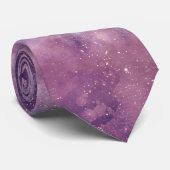 Dusk Rose Galaxy Series Design 1 Krawatte (Gerollt)