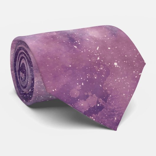 Dusk Rose Galaxy Series Design 1 Krawatte (Gerollt)