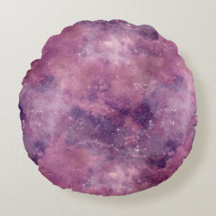 Dusk Rose Galaxy Series Design 1 Rundes Kissen