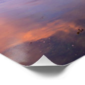Dusk Sky Reflections auf Loch Carron Poster (Ecke)