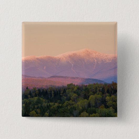 Dusk und Mount Washington in neuen Hampshire Button (Vorderseite)