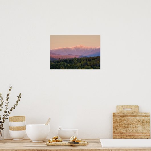Dusk und Mount Washington in neuen Hampshire Poster (Küche)