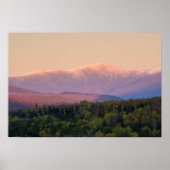 Dusk und Mount Washington in neuen Hampshire Poster (Vorne)
