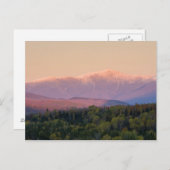 Dusk und Mount Washington in neuen Hampshire Postkarte (Vorne/Hinten)