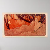 DUSK von Alphonse Mucha - Crepuscule Poster (Vorne)