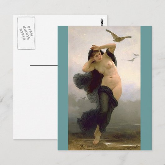 Dusk von Bouguereau Postkarte (Vorne/Hinten)