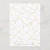 Dusk Wasserfarbe Geometrische moderne Hochzeitdeta Begleitkarte (Rückseite)