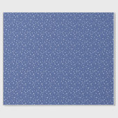 Dusk Winter Sky Blue Falling Snow Holiday Geschenkpapier (Flach)