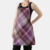 Dusken blühen Lila und rosa Kariert Schürze (InSitu)