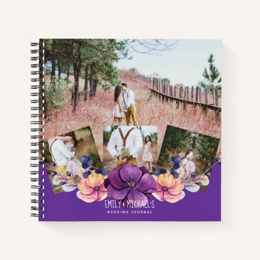 DuskTillDawn Wedding Journal Guest Book Planner Notizblock (Vorderseite)