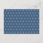 Dusky Aqua Lighthouse Hochzeitsdetails Begleitkarte (Rückseite)