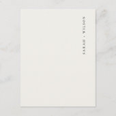 Dusky Aquamarin Sailboat Palm Seascape Hochzeitdet Begleitkarte (Rückseite)