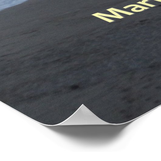 Dusky Beach Poster (Ecke)