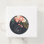 Dusky Black Orange Blush Ambrosia Floral Logo Geschenkanhänger (Beispiel)