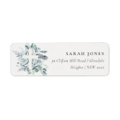 Dusky Blue Eucalyptus Fern Foliage Cross-Adresse (Vorne)