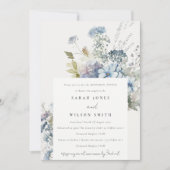 Dusky Blue Meadow Hütte Probe Einladung (Vorderseite)