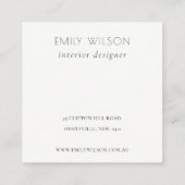 Dusky Blue Niedlich Lemon Bold Frucht Vielen Dank, Quadratische Visitenkarte (Rückseite)