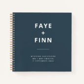 Dusky Blue | Skandinavischer Minimalistischer Hoch Notizblock (Vorderseite)