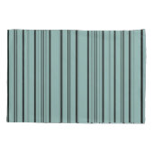 Dusky Blue Stripes Pillow Case Kissenbezug (Rückseite-Links)