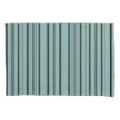 Dusky Blue Stripes Pillow Case Kissenbezug (Vorderseite-Links)