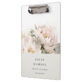 Dusky Blush Peony Klemmbrett (Links)