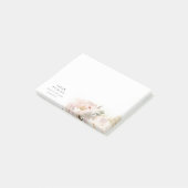 Dusky Blush Peony Post-it Klebezettel (angewinkelt)