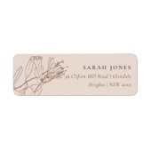 DUSKY BLUSH TERRACOTTA LINIE ZEICHNEND BLUSTERADRE (Vorne)