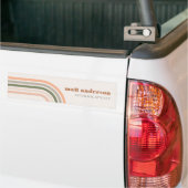 Dusky Bold Retro Rainbow Wüste Chic Blush Rust Autoaufkleber (Auf Lkw)