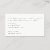 Dusky Bold Retro Rainbow Wüste Chic Blush Rust Visitenkarte (Rückseite)