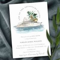 Dusky Cruise Ship Palm Seascape Brautparty