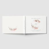 Dusky Fall Marsala Blush Brautparty Gästebuch (Voll)