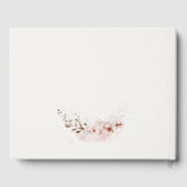 Dusky Fall Marsala Blush Brautparty Gästebuch (Rückseite)