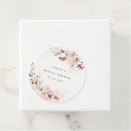 Dusky Fall Marsala Blush Brautparty Geschenkanhänger