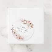 Dusky Fall Marsala Blush Brautparty Geschenkanhänger (Beispiel)