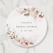 Dusky Fall Marsala Blush Brautparty Geschenkanhänger (Vorderseite)