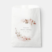 Dusky Fall Marsala Blush Brautparty Geschenktütchen (Vorderseite)