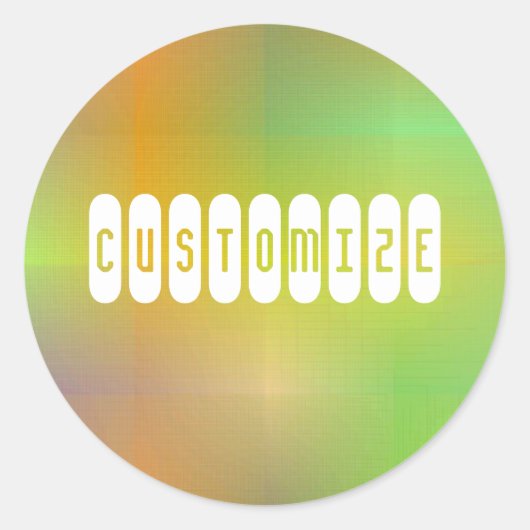 Dusky Farbe V - Vorlage Runder Aufkleber (Vorderseite)