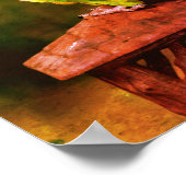 Dusky gehärtetes Perrot Abstrakt erschüttert Poster (Ecke)